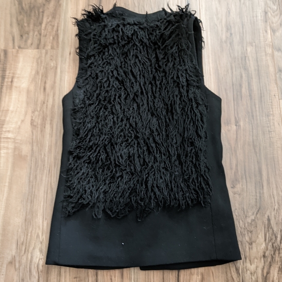 BCBG Faux Fur Suit Vest - Picture 3 of 11